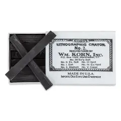 Korn's Lithographic Crayons - Box of 12, #2 Medium