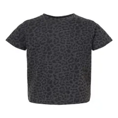 Rabbit Skins&reg; Toddler Fine Jersey Tee - 3321 Black Leopard