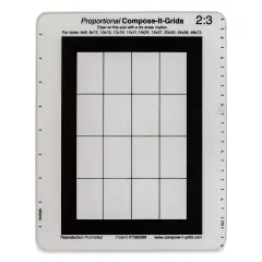 Compose It Grid - 8" x 10", Single Grid, 2:3