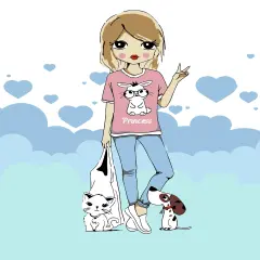 Artwille DIY Paint by Numbers for Adults and Kids, Acrylic Painting Kit - "Little Friends", 13.8 x 17.7 in