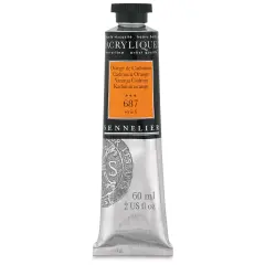 Sennelier Extra-Fine Artist Acryliques - Cadmium Orange, 60 ml tube