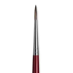 Da Vinci Black Sable Brush - Round, Long Handle, Size 8