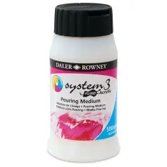 Daler-Rowney System3 Fluid Acrylic Mediums - Pouring Medium, 500 ml