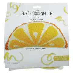 Needle Creations Punch Needle Pillow Kit - Lemon Slice