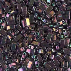 Miyuki Half Tila Bead, HTL-1893, Plum Gold Luster