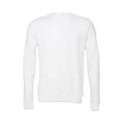 Bella + Canvas Unisex Sponge Fleece Drop Shoulder Sweatshirt - White, Medium