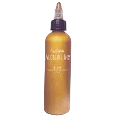 Premium Alcohol Ink | Metallic and Vibrant | High Saturated Unique Colors | For Tumblers, Coasters, Resin Dye, Alcohol Ink Paper, Yupo, Resin Petri Dish | 4 oz by volume | by Ezgi Sertcetin Metallic parmigiana