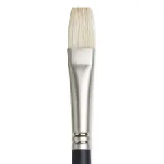 Winsor & Newton Artists' Oil Brush - Flat, Long Handle, Size 8
