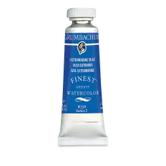 Grumbacher Finest Artists' Watercolor - Ultramarine Blue, 14 ml tube