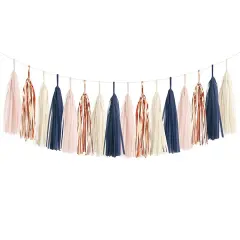 Tassel Garland Kit - Navy, Blush & Rose Gold