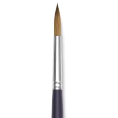 Winsor & Newton Artists' Kolinsky Sable Watercolor Brush - Round, Short Handle, Size 8