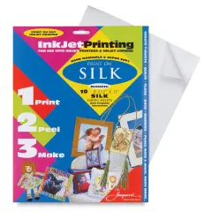 Jacquard Inkjet Fabric - 8-1/2" x 11", Silk, Pkg of 10