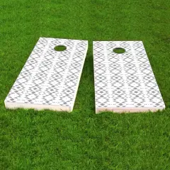 Tribal Geometric Cornhole Board Stencil