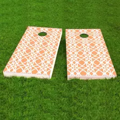 Chestnut Hill Filligree Cornhole Board Stencil