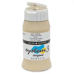 Daler-Rowney System3 Acrylic - Buff Titanium, 500 ml bottle