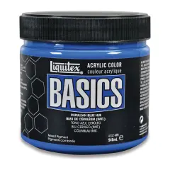 Liquitex Basics - Cerulean Blue Hue, 32 oz jar