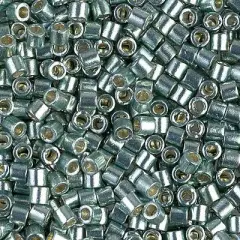 Miyuki Delica Bead 8/0, DBL1846, Duracoat Galvanized Dark Sea Foam