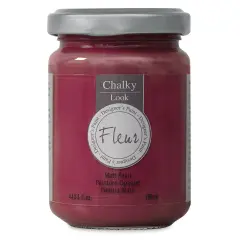 Fleur Chalky Look Paint - Porto Red, 4.4 oz jar