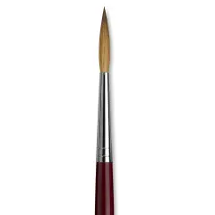 Da Vinci Kolinsky Red Sable Brush - Medium Pointed Liner, Long Handle, Size 12
