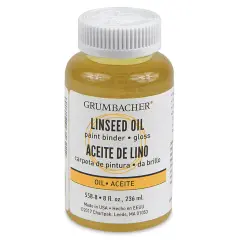 Grumbacher Linseed Oil - 8 oz, Bottle