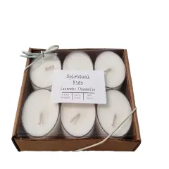 Lavender Chamomile Soy Tealights 6ct Hand Poured with All Natural Soy Wax and Fragrant/ Essential Oils!