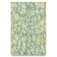 Books by Hand Marbled Paper - 12" x 19", Light Green