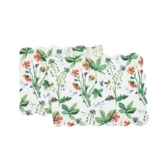 Clover Bug Floral Table Runner 14" x 51"