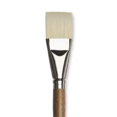 Winsor & Newton Artists' Oil Synthetic Hog Brush - Bright, Size 16, Long Handle