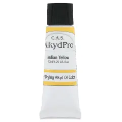 CAS AlkydPro Fast-Drying Alkyd Oil Color - Indian Yellow, 37 ml tube