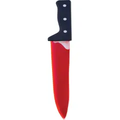 15.5&rdquo; Bleeding Butcher Knife Costume Accessory