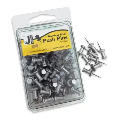 Jacquard Stainless Steel Push Pins - Box of 100