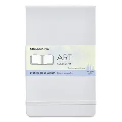 Moleskine Art Collection Watercolor Album - 5" x 8-1/4", Landscape, 72 Pages, Cool Grey