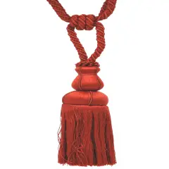 Belagio Single Tassel Tie-Back, 10" Long Tassel, Colors Collection, Rust