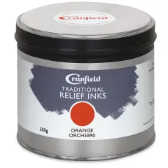 Cranfield Traditional Relief Ink - Orange, 500 g