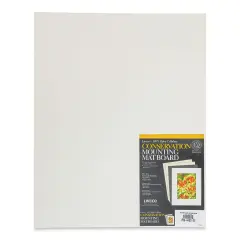 Lineco Conservation Matboard - White, 4 ply, Pkg of 25, 16" x 20"