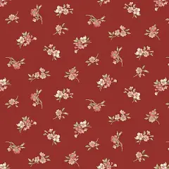 Sweet Blush Floral Rose Rose Buds Red by P and B Textiles Cotton Fabric BTY