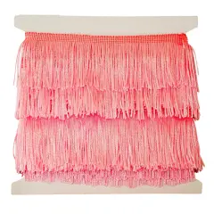 Belagio Chainette Fringe, 2" Wide, 10- Yard Bolt, Pink