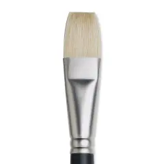 Winsor & Newton Artists' Oil Brush - Flat, Long Handle, Size 12