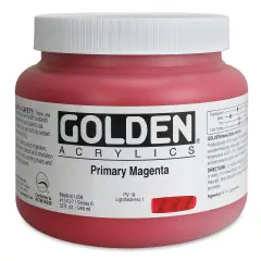 Golden Heavy Body Artist Acrylics - Primary Magenta, 32 oz Jar