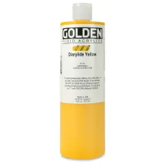 Golden Fluid Acrylics - Diarylide Yellow, 16 oz bottle