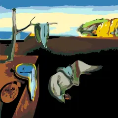 Artwille DIY Paint by Numbers for Adults and Kids, Acrylic Painting Kit - "Memory continuity", 13.8 x 17.7 in