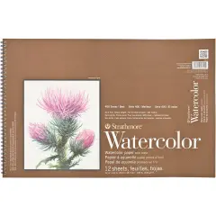 Strathmore Watercolor Paper Pad 12"X18"-140lb, Cold Press, 12 Sheets