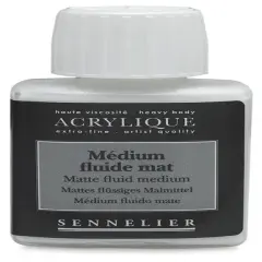Sennelier Acrylique Fluid Medium - Matte, 75 ml bottle