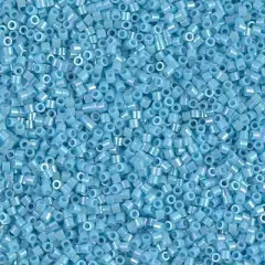 Miyuki Delica Bead 15/0, DBS0164, Opaque Turquoise Blue AB