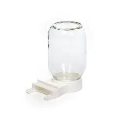 Little Giant Farm & Ag Entrance Feeder with 1 Quart Mason Jar for Beekeeping