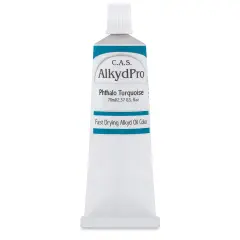 CAS AlkydPro Fast-Drying Alkyd Oil Color - Phthalo Turquoise, 70 ml tube