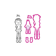 Prima Marketing Inc Jn Doll Stamp & Dies - Violet 655350912185