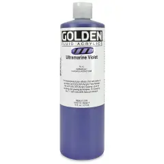 Golden Fluid Acrylics - Ultramarine Violet, 16 oz bottle