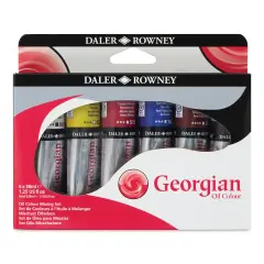 Daler-Rowney Georgian Oil Paint - Set of 6, Mixing Colors, 38 ml Tubes