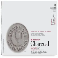 Strathmore 500 Series Charcoal Pad - 18" x 24", Assorted Tints, 24 Sheets